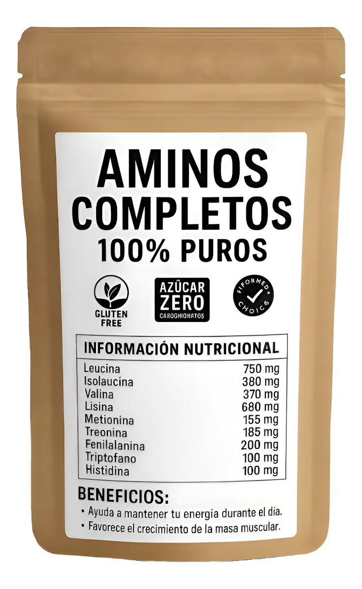 Aminoácidos Completos 100% Puros 500 gr