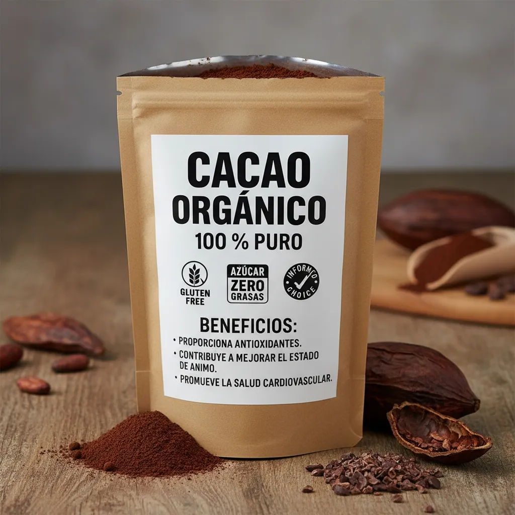 Cacao Orgánico 100% En Polvo 500 gr - Imagen 3