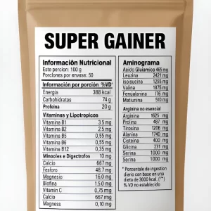 Super Ganador de Masa Mass Gainer 1 Kg