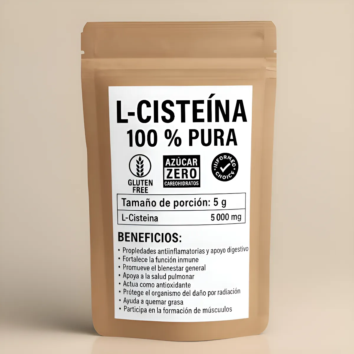 L Cisteina 100 % Pura 1 kg