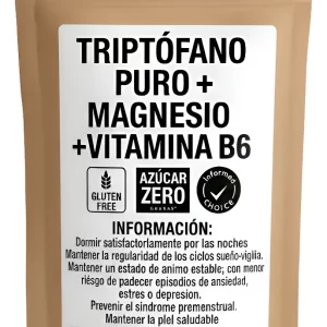 Triptofano Puro Con Magnesio + Vitamina B6 500 gr