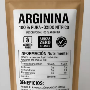 Arginina 100% Pura Polvo 500g