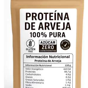 Proteína De Arveja Whey 100% Pura en Polvo 1 Kg