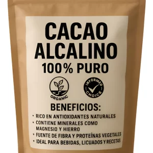 Cacao Alcalino Oscuro 100 % Puro