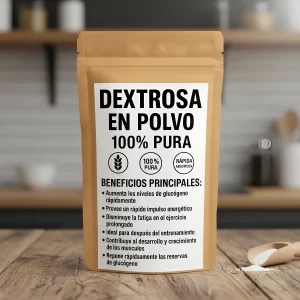 Dextrosa En Polvo 100 % Pura 1 kg Natural