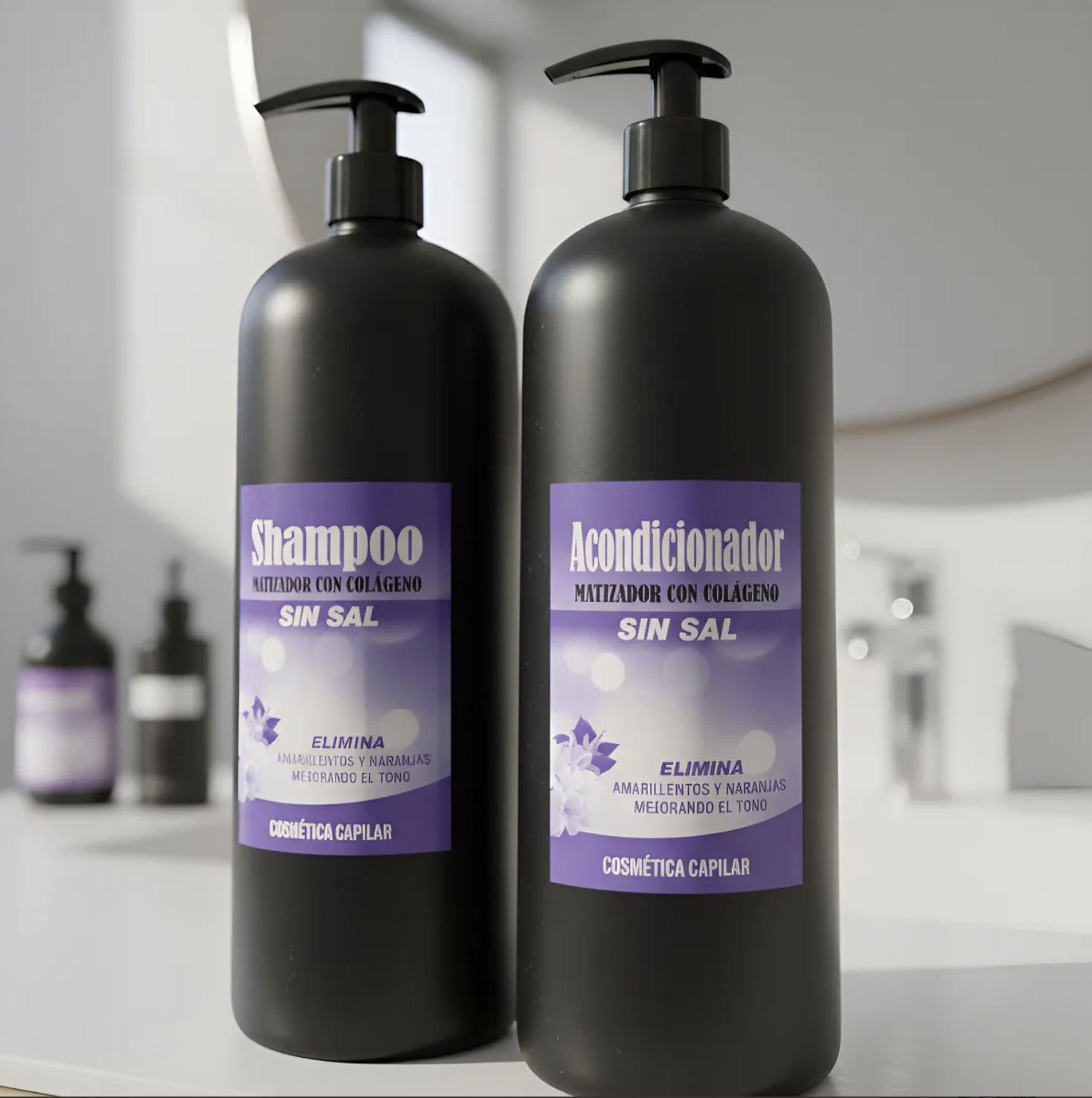 Matizador De Rubios 2 Litros Shampoo + Acondicionador